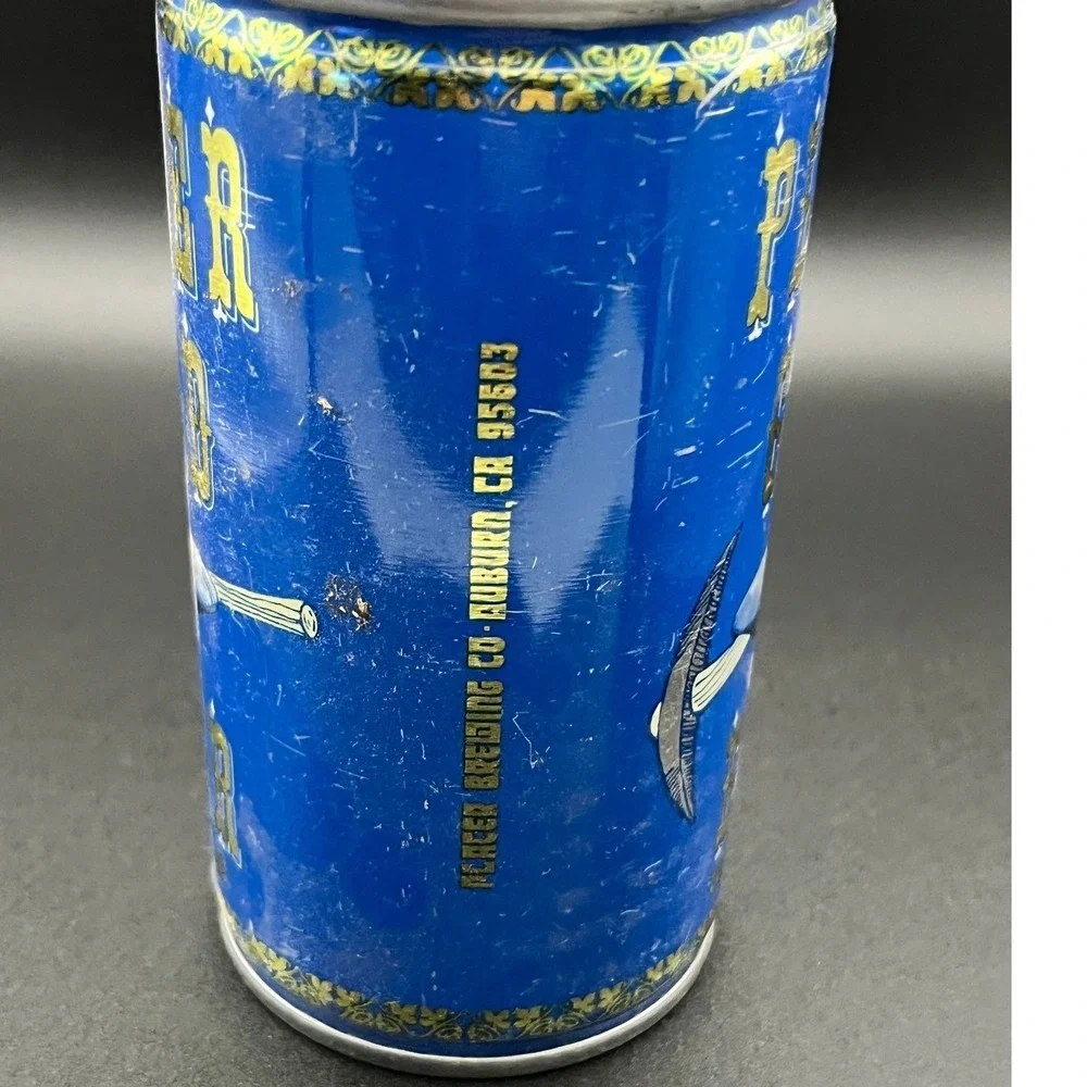 Vintage Placer Gold Beer‎ Flat Top Can Placer Brewing Co Auburn CA 12oz Steel